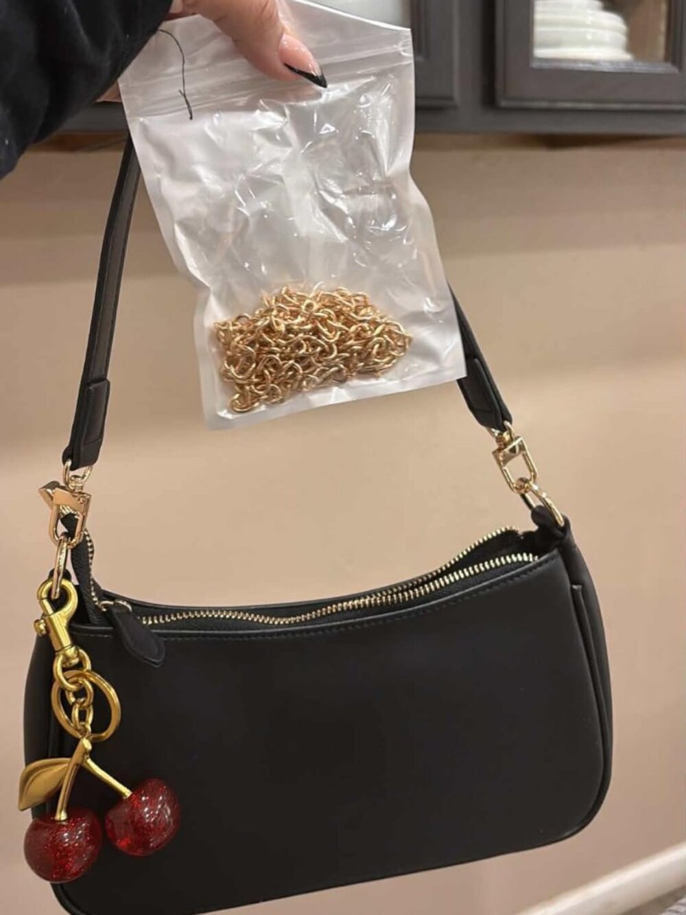 Womens Black Clutch Purse